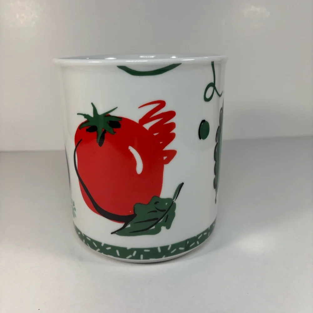 Vibrant‎ Ceramic Utensil Holder with Fruit Design